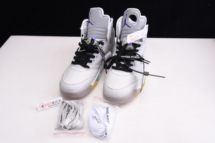 Air​ Jordan 5 OFW GREY GREEN CT8480-105
